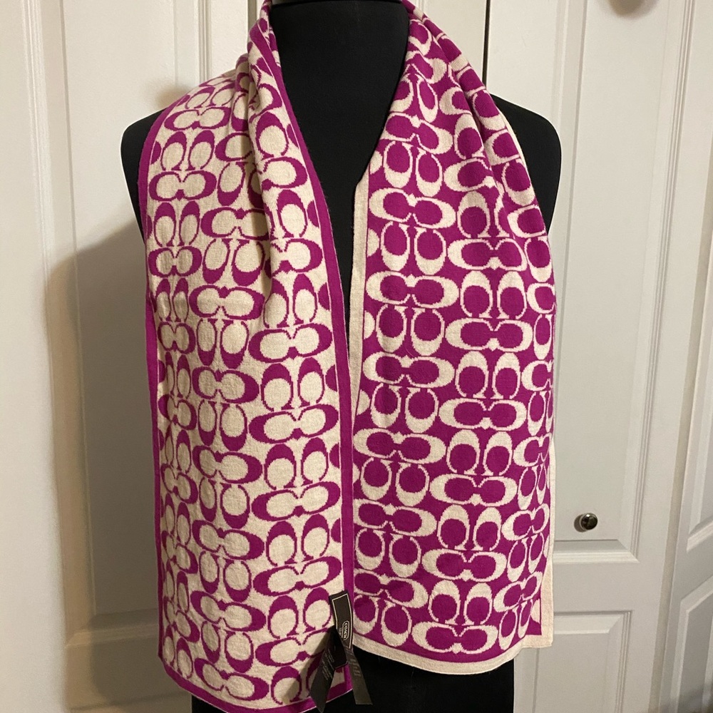 Coach scarf and glove set